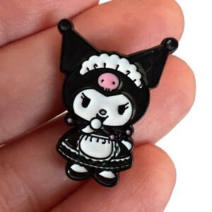 Maid Bunny Gothic Enamel Pin
